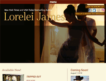 Tablet Screenshot of loreleijames.com